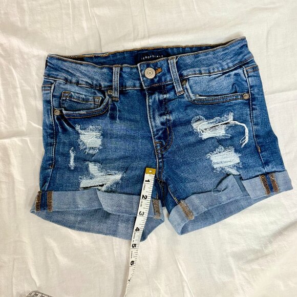 Aeropostale Seriously Stretchy Low-Rise Denim Shorts Size Large - Picture 10 of 14